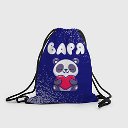 Рюкзак-мешок Варя панда с сердечком, цвет: 3D-принт