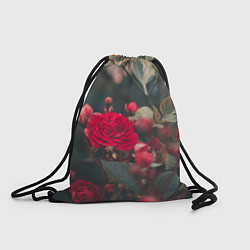Рюкзак-мешок Красная дикая роза, цвет: 3D-принт