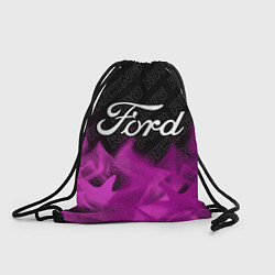 Рюкзак-мешок Ford pro racing: символ сверху, цвет: 3D-принт