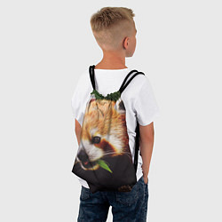 Рюкзак-мешок Красная милая панда, цвет: 3D-принт — фото 2