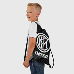 Рюкзак-мешок Inter с потертостями на темном фоне, цвет: 3D-принт — фото 2
