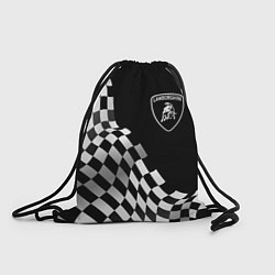 Рюкзак-мешок Lamborghini racing flag, цвет: 3D-принт