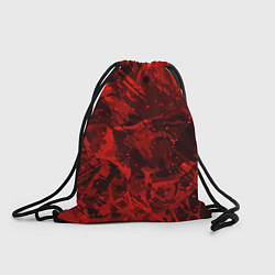 Рюкзак-мешок Красные кляксы, цвет: 3D-принт