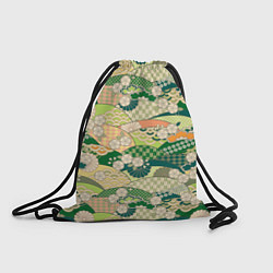 Рюкзак-мешок Green fields, цвет: 3D-принт