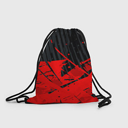 Рюкзак-мешок Красные брызги на черном фоне, цвет: 3D-принт