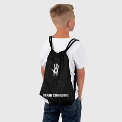 Рюкзак-мешок Death Stranding glitch на темном фоне: символ, над, цвет: 3D-принт — фото 2