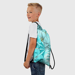Рюкзак-мешок Нежный цветочный smile, цвет: 3D-принт — фото 2