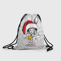Рюкзак-мешок Rabbit with cookies, merry Christmas, цвет: 3D-принт