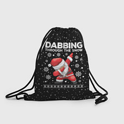 Рюкзак-мешок Santa dabbing, through the snow, цвет: 3D-принт