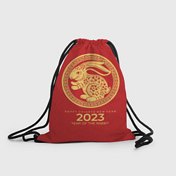 Рюкзак-мешок Happy chinese New Year - 2023 year of the rabbit, цвет: 3D-принт