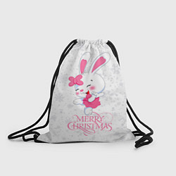 Рюкзак-мешок Merry Christmas, cute bunny, цвет: 3D-принт