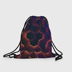 Рюкзак-мешок Абстрактные металл и лучи, цвет: 3D-принт