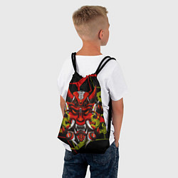 Рюкзак-мешок Голова красного дъявола, цвет: 3D-принт — фото 2