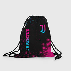 Рюкзак-мешок Juventus - neon gradient: надпись, символ, цвет: 3D-принт