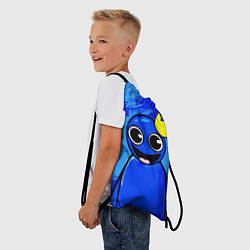Рюкзак-мешок Радужные друзья: веселый Синий, цвет: 3D-принт — фото 2