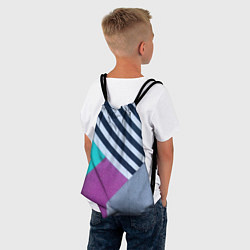Рюкзак-мешок Разнообразные абстрактные паттерны, цвет: 3D-принт — фото 2