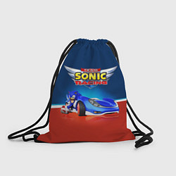 Рюкзак-мешок Team Sonic Racing - Ёжик и его точило, цвет: 3D-принт