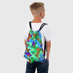 Рюкзак-мешок Абстракция цвета, цвет: 3D-принт — фото 2