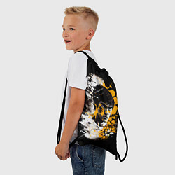 Рюкзак-мешок Брюс Ли в стиле поп арт, цвет: 3D-принт — фото 2