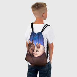 Рюкзак-мешок Кроличьи нежности, цвет: 3D-принт — фото 2