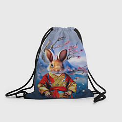 Рюкзак-мешок Кролик в китайском халате, цвет: 3D-принт