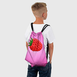 Рюкзак-мешок Ягода малинка, цвет: 3D-принт — фото 2