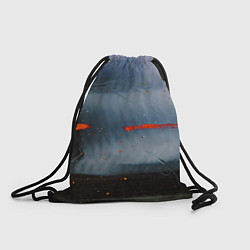 Рюкзак-мешок Абстрактный синий туман и мазки красок, цвет: 3D-принт