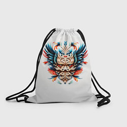 Рюкзак-мешок Маска шамана - ирезуми, цвет: 3D-принт