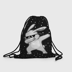 Рюкзак-мешок Кролик ДЭБ и снегопад, цвет: 3D-принт