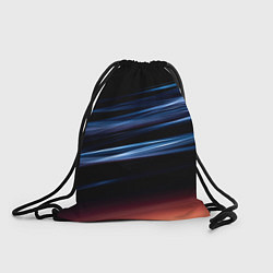 Рюкзак-мешок Синие и оранжевые линии во тьме, цвет: 3D-принт