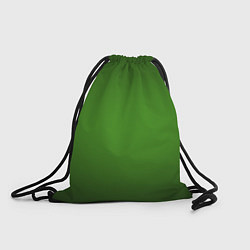 Рюкзак-мешок Зеленый с затемняющей виньеткой, цвет: 3D-принт
