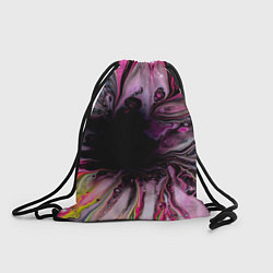 Рюкзак-мешок Розовые краски и волны, цвет: 3D-принт