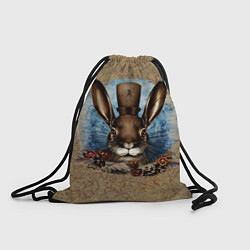 Рюкзак-мешок Ретро кролик, цвет: 3D-принт