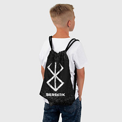 Рюкзак-мешок Berserk с потертостями на темном фоне, цвет: 3D-принт — фото 2