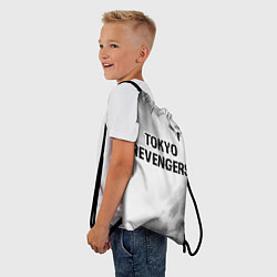 Рюкзак-мешок Tokyo Revengers glitch на светлом фоне: символ све, цвет: 3D-принт — фото 2