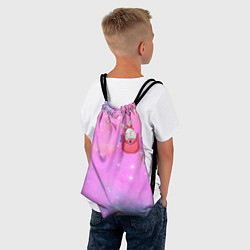 Рюкзак-мешок Зайка в кармашке, цвет: 3D-принт — фото 2