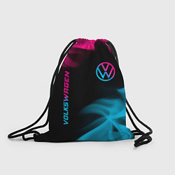 Рюкзак-мешок Volkswagen - neon gradient: надпись, символ, цвет: 3D-принт