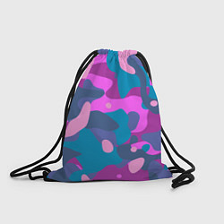 Рюкзак-мешок Абстракция в сиреневых тонах, цвет: 3D-принт