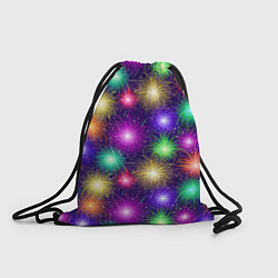 Рюкзак-мешок Праздничный салют - фейерверк, цвет: 3D-принт