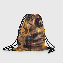 Рюкзак-мешок Эрен против всех, цвет: 3D-принт