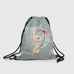 Рюкзак-мешок Нежный зайка, цвет: 3D-принт