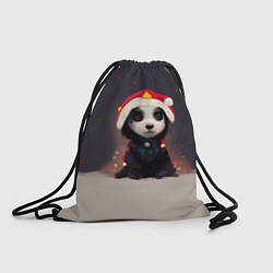 Рюкзак-мешок Пёсель - панда в колпаке, цвет: 3D-принт