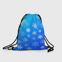 Мешок для обуви Снежинки в небе