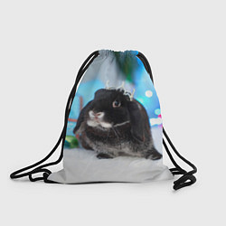 Рюкзак-мешок Кролик символ нового года, цвет: 3D-принт