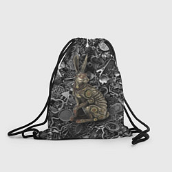 Рюкзак-мешок Металлический заяц - стимпанк, цвет: 3D-принт