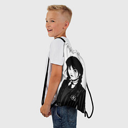Рюкзак-мешок Школьница Уэнсдей, цвет: 3D-принт — фото 2