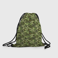 Рюкзак-мешок Милитари деньги бумажные, цвет: 3D-принт