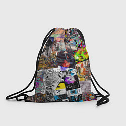 Рюкзак-мешок Очень пёстрый арт, цвет: 3D-принт