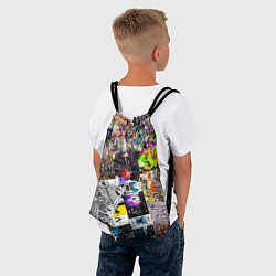 Рюкзак-мешок Очень пёстрый арт, цвет: 3D-принт — фото 2