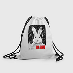 Рюкзак-мешок Строгий кролик, цвет: 3D-принт